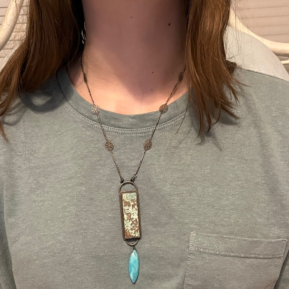 Artisan Made Sterling Silver Statement Necklace F… - image 3